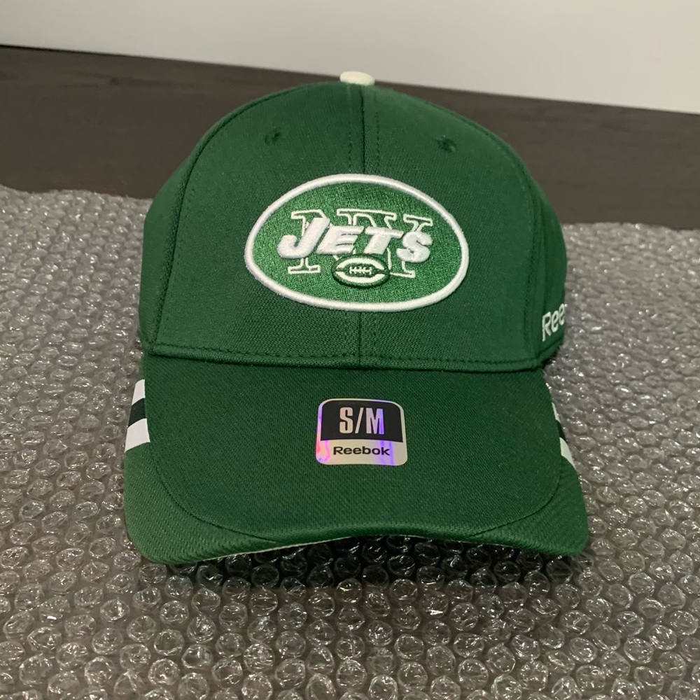 Vintage NFL Reebok NY Jets On-Field Hat Size S/M New Green Retro